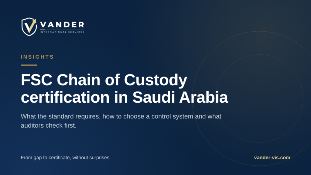 FSC Chain of Custody Readiness Toolkit